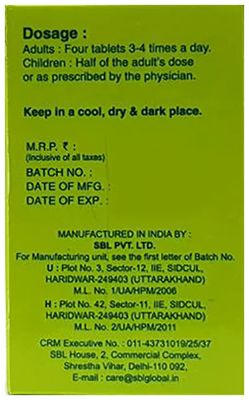 SBL Homeopathy Ferrum Phosphoricum Biochemic Tablet - Image 2