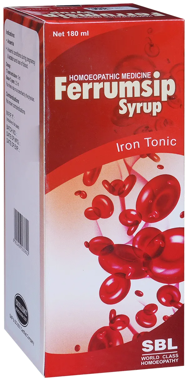 SBL Homeopathy Ferrumsip Syrup | Natural Iron Tonic | Hemoglobin & Vitality Support-2