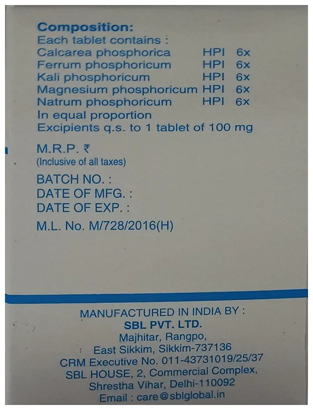 SBL Homeopathy Five Phos Tablet - Image 2