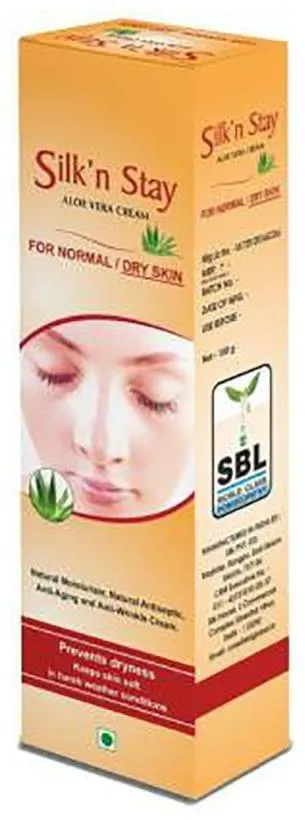 SBL Homeopathy Silk N Stay Aloe Vera Cream For Normal And Dry Skin - Image 2