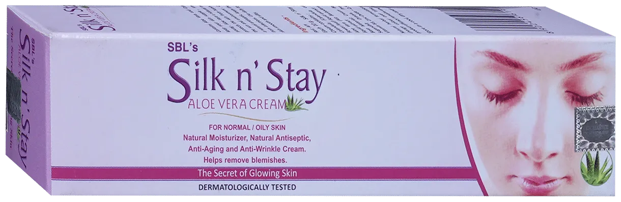 SBL Homeopathy Silk N Stay Aloe Vera Cream for Normal / Oily Skin - Image 3