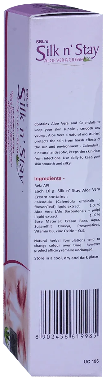 SBL Homeopathy Silk N Stay Aloe Vera Cream for Normal / Oily Skin - Image 5