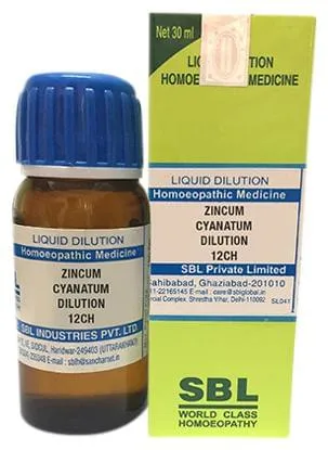 SBL Homeopathy Zincum Cyanatum Dilution - Image 3