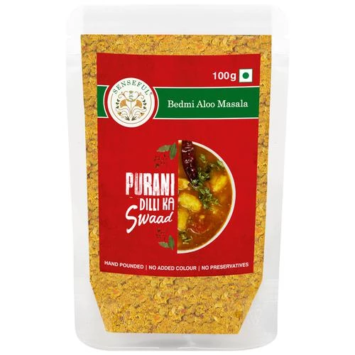 SENSEFUL Bedmi Aloo Masala - Hand Pounded SENSEFUL Bedmi Aloo Masala - Hand Pounded--100 g Pouch
