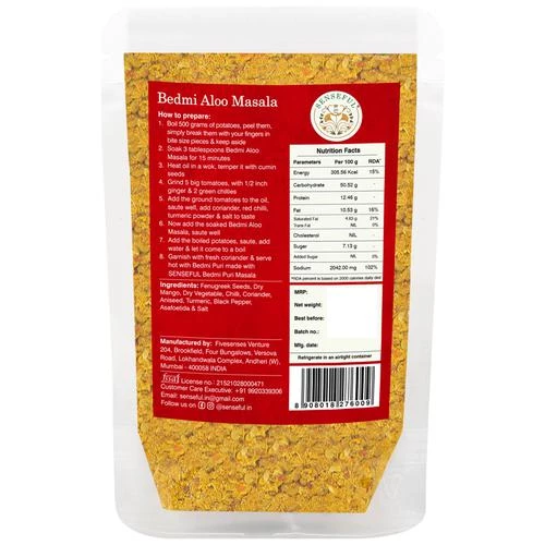 SENSEFUL Bedmi Aloo Masala - Hand Pounded - Image 2