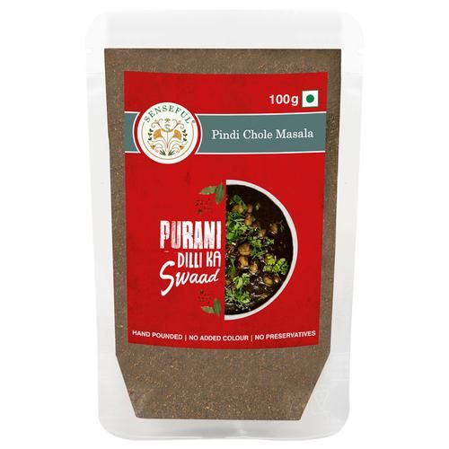 SENSEFUL Pindi Chole Masala - Dark Coloured SENSEFUL Pindi Chole Masala - Dark Coloured--100 g Pouch