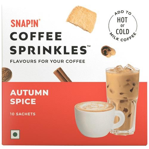 Snapin Coffee Sprinkles - Autumn Spice Snapin Coffee Sprinkles - Autumn Spice--80 g (10 Sachets x 8 g each)
