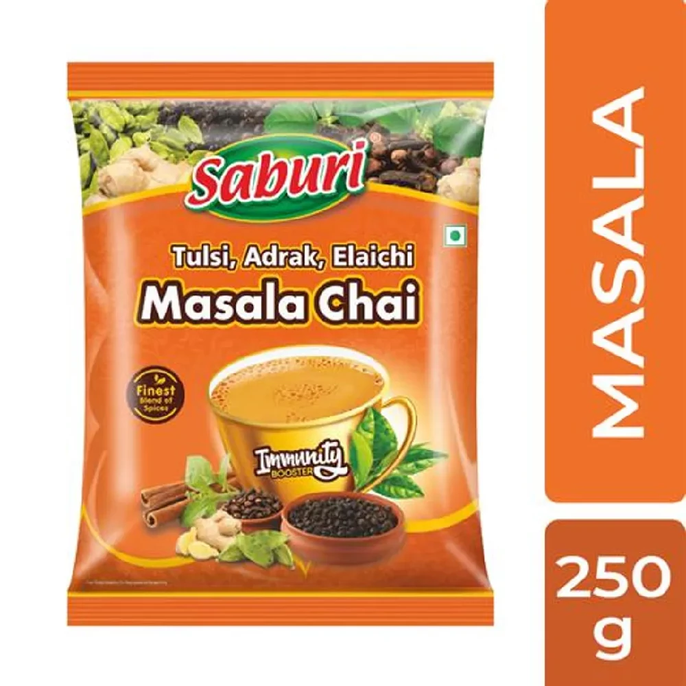 Saburi Masala Tea/Chai With Tulsi Saburi Masala Tea/Chai With Tulsi--250 g