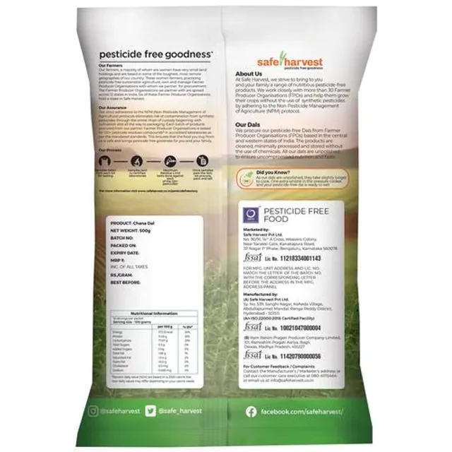 Safe Harvest Chana Dal - Image 2