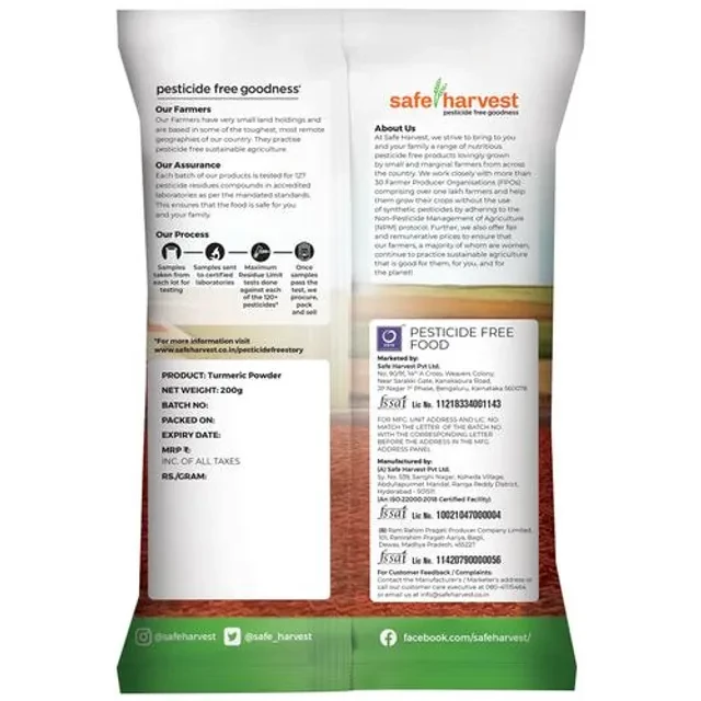 Safe Harvest Turmeric Powder - Pesticide Free - Image 2