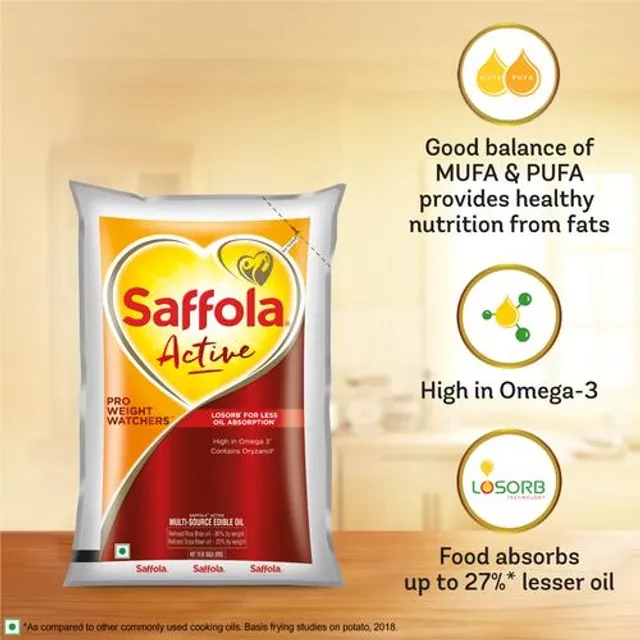 Saffola Active Refined Cooking oil | Blended Rice Bran & SoyaBean oil | Pro Weight Watchers - Image 12