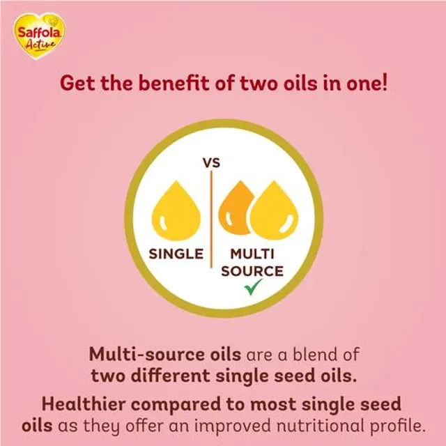 Saffola Active Refined Cooking oil | Blended Rice Bran & SoyaBean oil | Pro Weight Watchers - Image 5