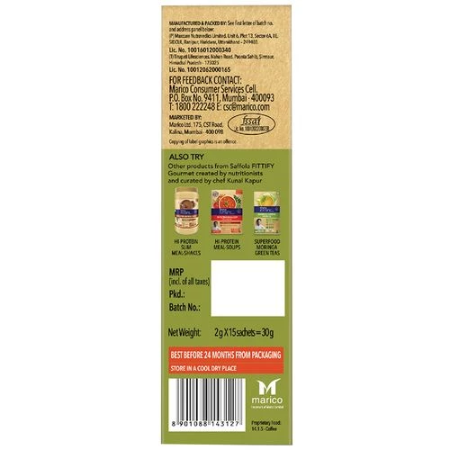 Saffola FITTIFY Gourmet Green Coffee Instant Beverage Mix - Ginger Basil - Image 3