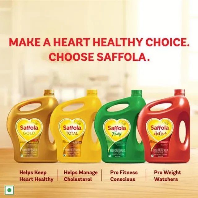 Saffola Gold - Refined Cooking Oil, Blend Of Rice Bran & Sunflower Oil, Helps Keeps Heart Healthy - Image 7