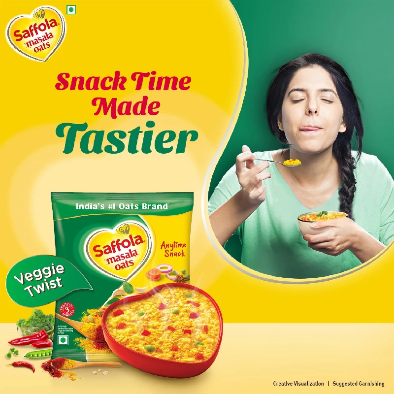Saffola Masala Oats Veggie Twist - Image 4