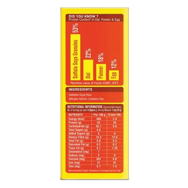 Saffola Soya Granules - Tender & Juicy, High In Protein & Fibre - Image 3