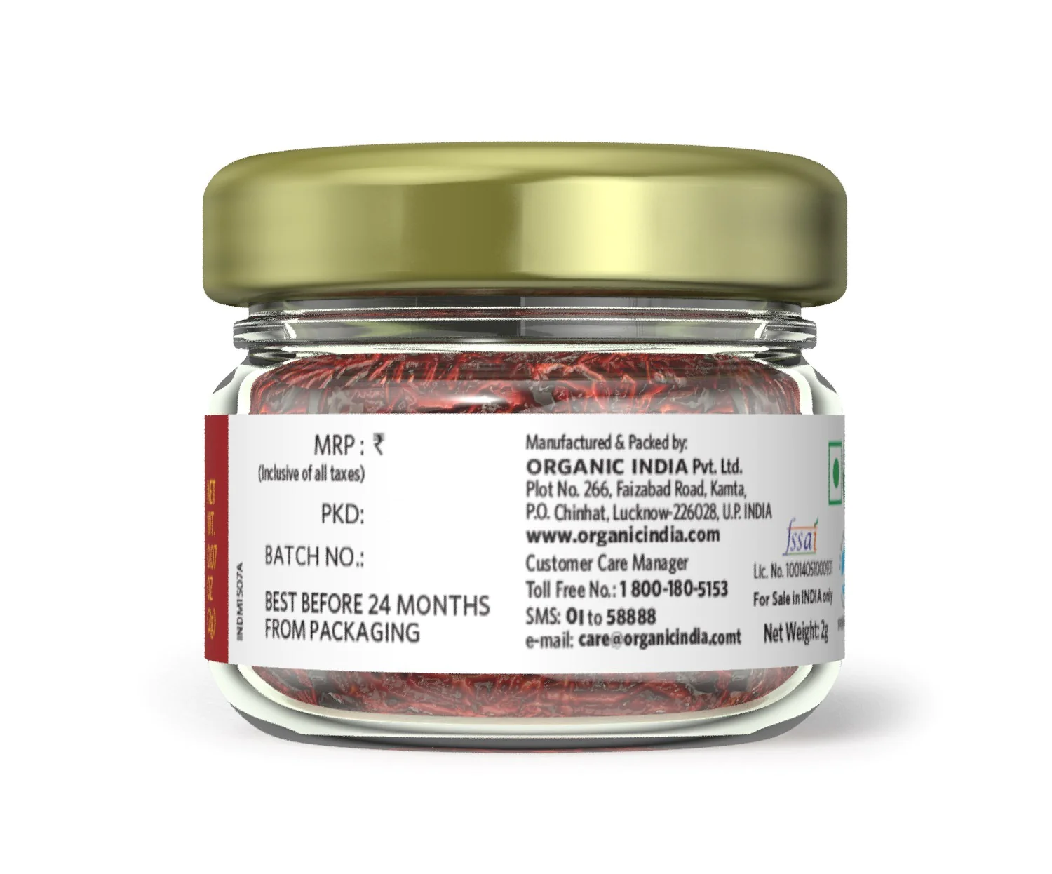 Organic India Saffron Thread Kesar - Image 3