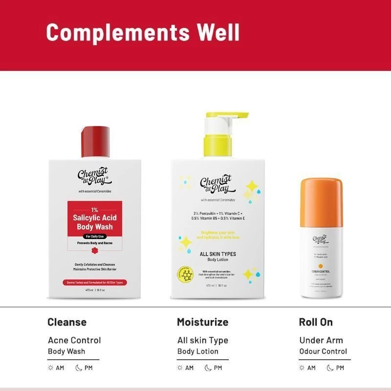 Chemist at Play Salicylic Acid Acne Body Wash Shower Gel for Acne Control - Image 6