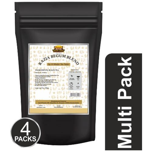 Sancha Razia Begum Blend Darjeeling + Assam Leaf Black Tea - Strong Kadak Regular Sancha Razia Begum Blend Darjeeling + Assam Leaf Black Tea - Strong Kadak Regular--250 g (Pack of 4)