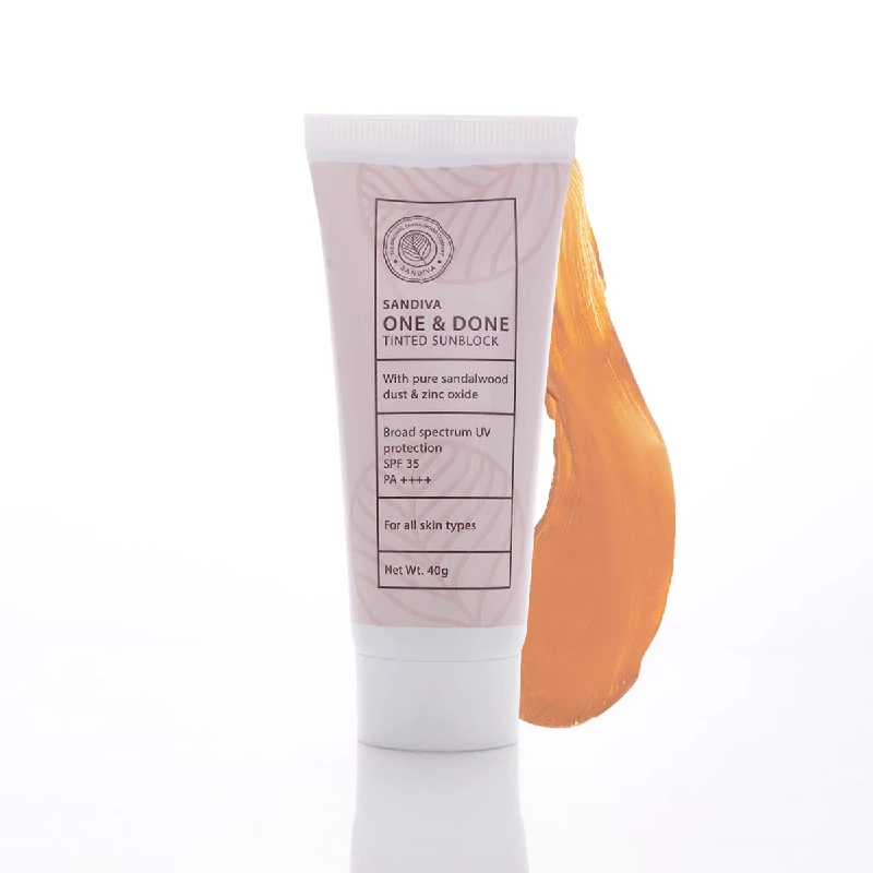 Sandiva Tinted Sunblock with Zinc Oxide Broad Spectrum SPF 35 PA++++ Sunscreen