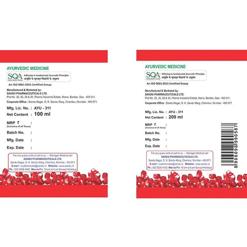 Sandu Dadimavaleha Syrup - Image 2