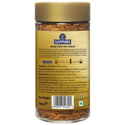 Sapphire Fine Instant Coffee - 100% Arabica - Image 2
