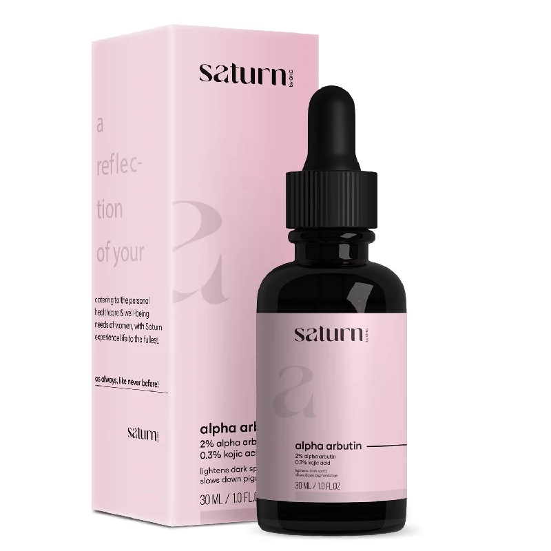 Saturn by GHC 2% Alpha Arbutin & 0.3% Kojic Acid Serum Saturn by GHC 2% Alpha Arbutin & 0.3% Kojic Acid Serum-Pack Size-30 ml