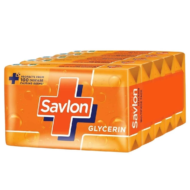 Savlon Glycerin Bathing Soap Bar Savlon Glycerin Bathing Soap Bar-Pack Size-(Pack of 5)