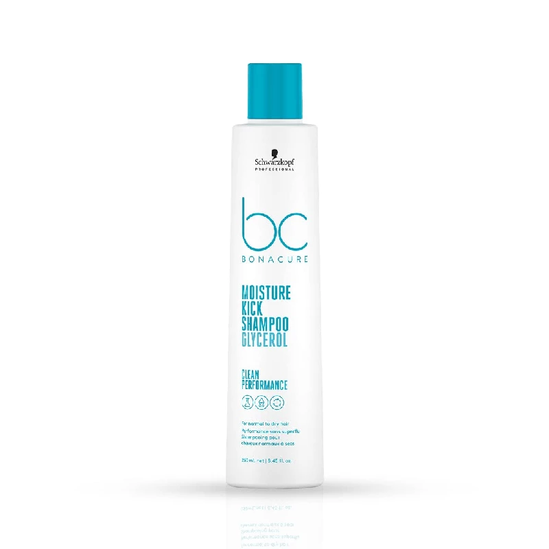 Schwarzkopf Professional Bonacure Moisture Kick Shampoo with Glycerol For Dry Hair Schwarzkopf Professional Bonacure Moisture Kick Shampoo with Glycerol For Dry Hair-Pack Size-250 ml