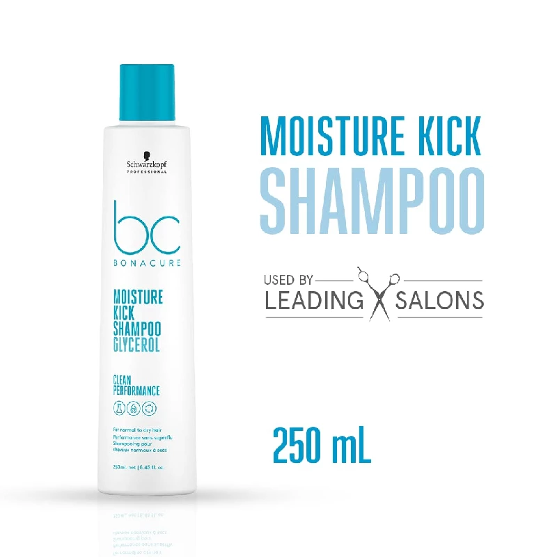 Schwarzkopf Professional Bonacure Moisture Kick Shampoo with Glycerol For Dry Hair - Image 2