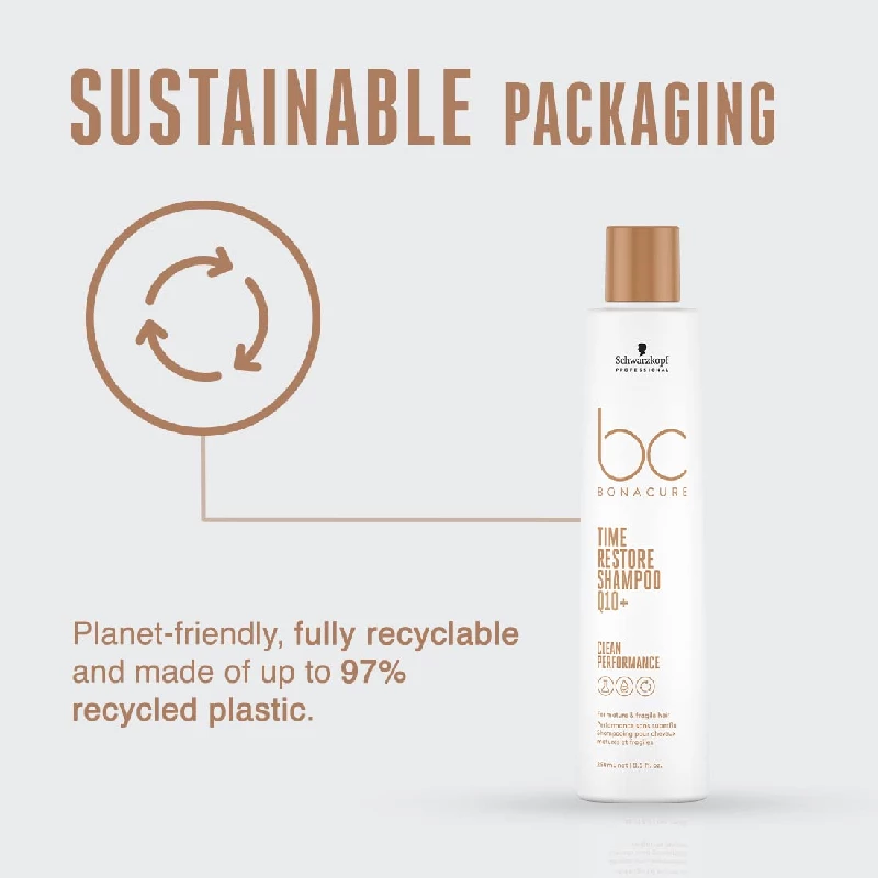 Schwarzkopf Professional Bonacure Time Restore Shampoo with Q10+ for Mature Hair - Image 8