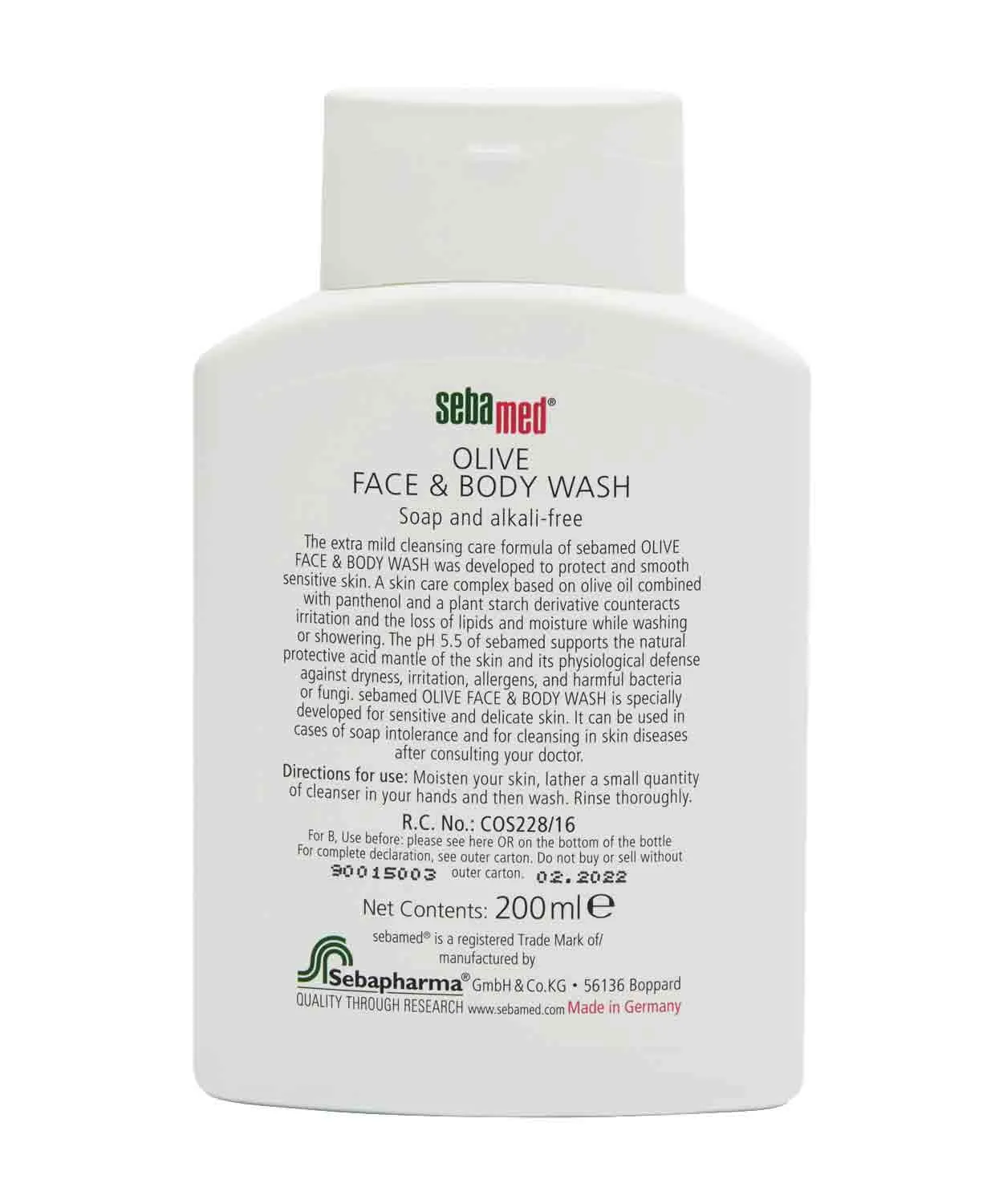 Sebamed Olive Face & Body Wash - Image 2