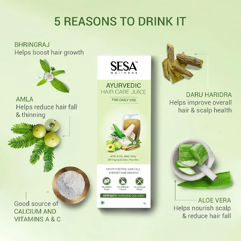 Sesa Ayurvedic Hair Care Juice - Image 4