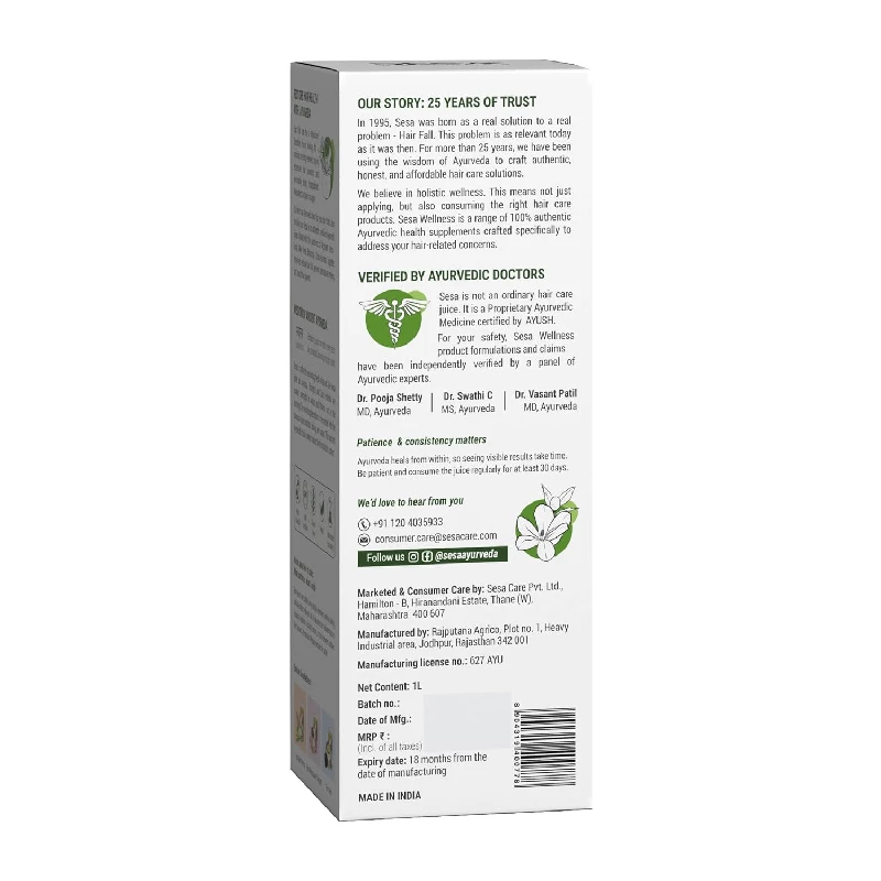 Sesa Ayurvedic Hair Care Juice - Image 7