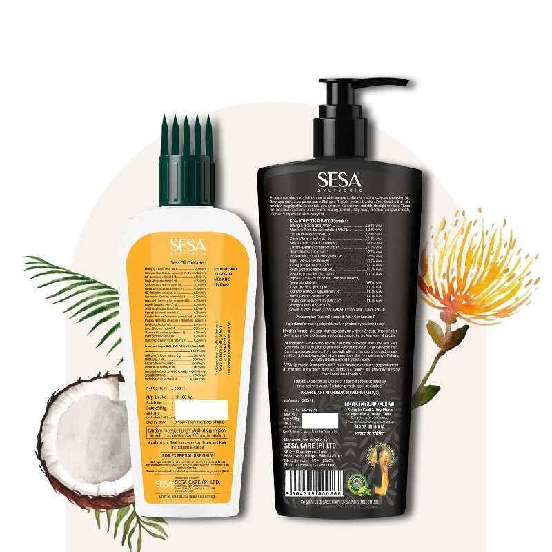 Sesa Ayurvedic Hair Oil & Ayurvedic Medicinal Shampoo - Image 8