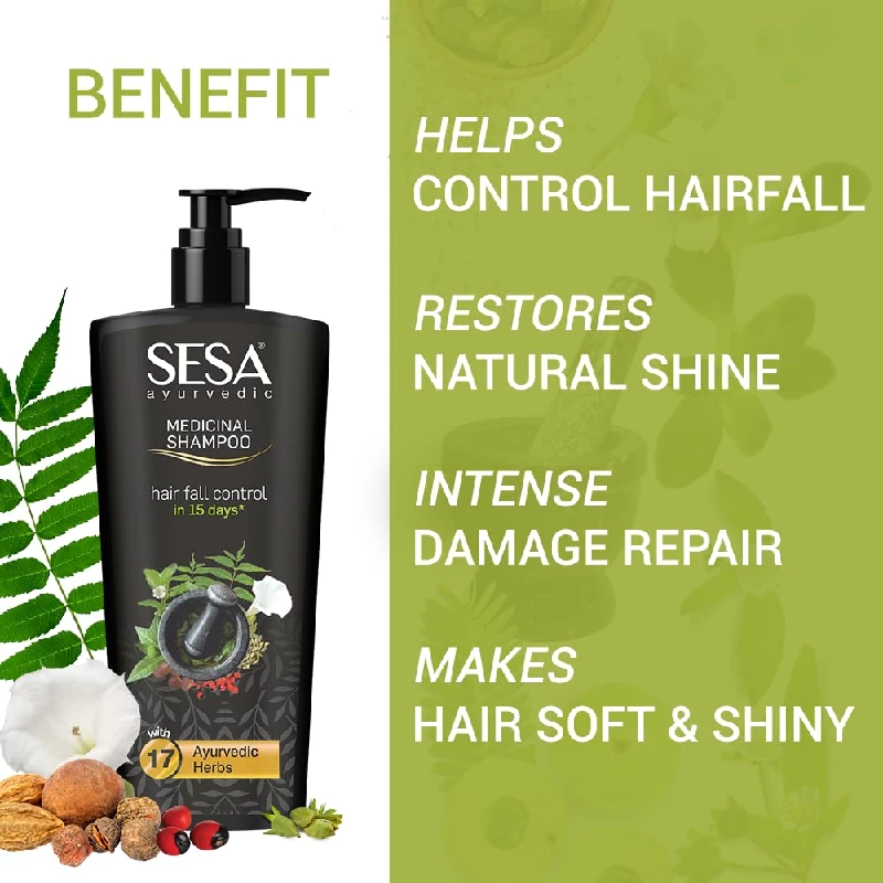 Sesa Ayurvedic Medicinal Shampoo For Hairfall Control - Image 14