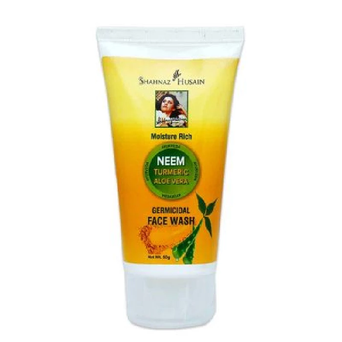 Shahnaz Husain Neem Turmeric Aloe Vera Germicidal Face Wash Shahnaz Husain Neem Turmeric Aloe Vera Germicidal Face Wash-Pack Size-50 g