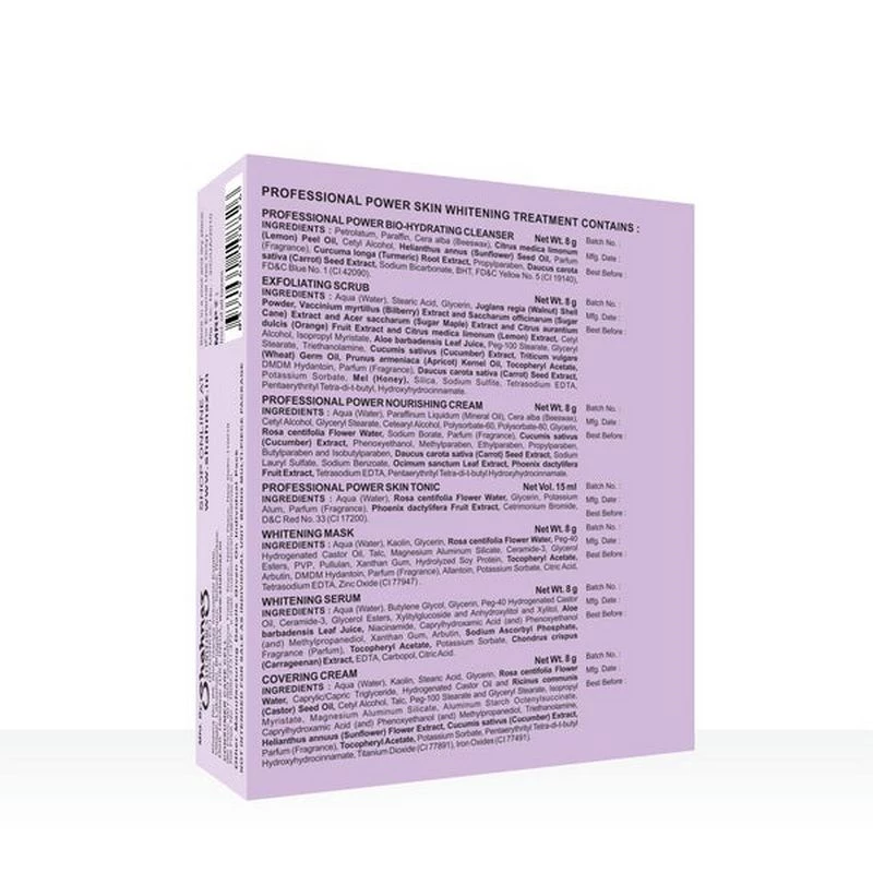 Shahnaz Husain Professional Power Skin Whitening Treatment 7 Steps Facial Kit - Image 2