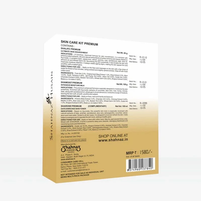 Shahnaz Husain Skin Care Kit Premium (Shalife Premium + Shamoist Premium)-Free Sharose Premium - Image 3