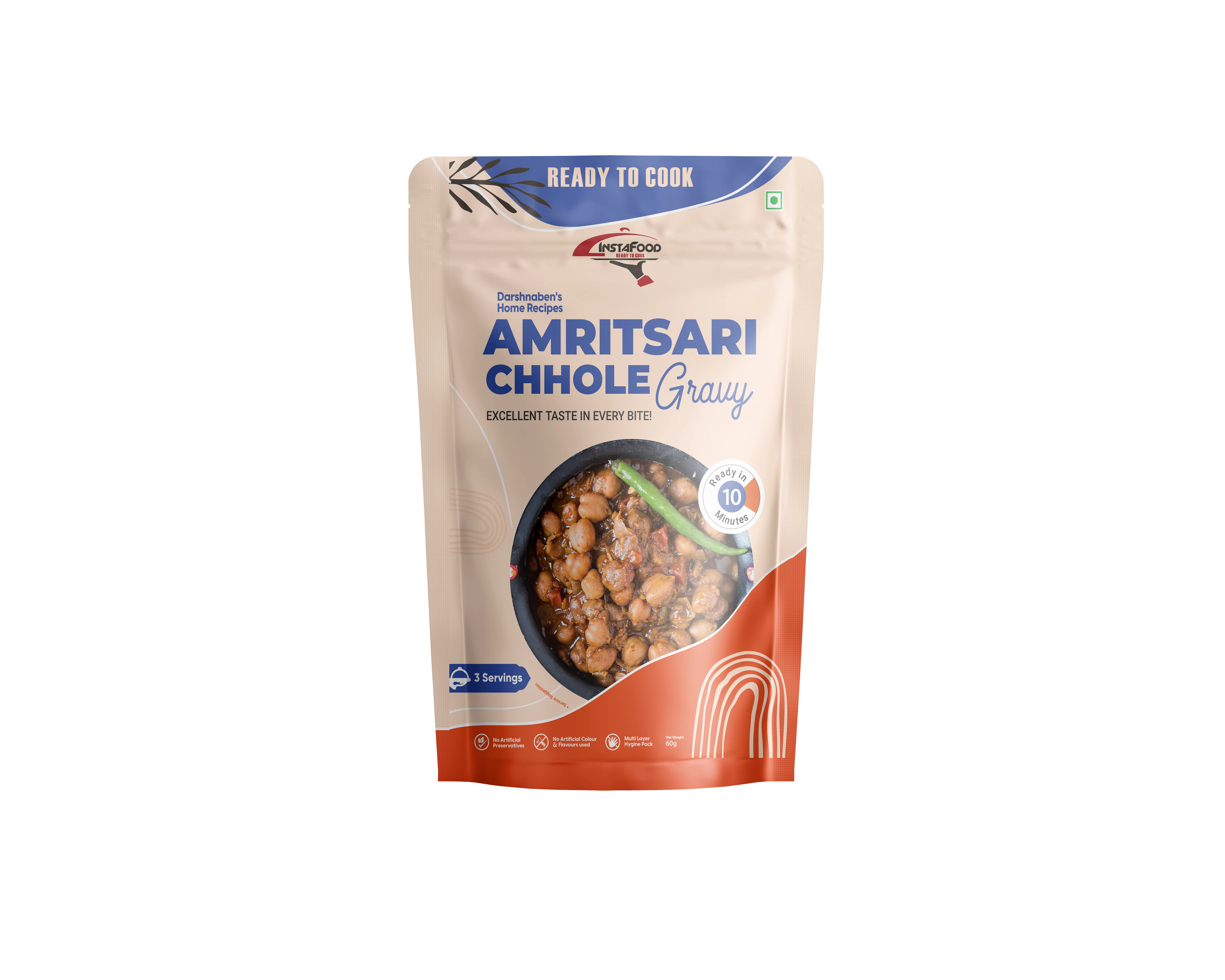 Sheta Instafood Amritsari Chhole Gravy - Image 2