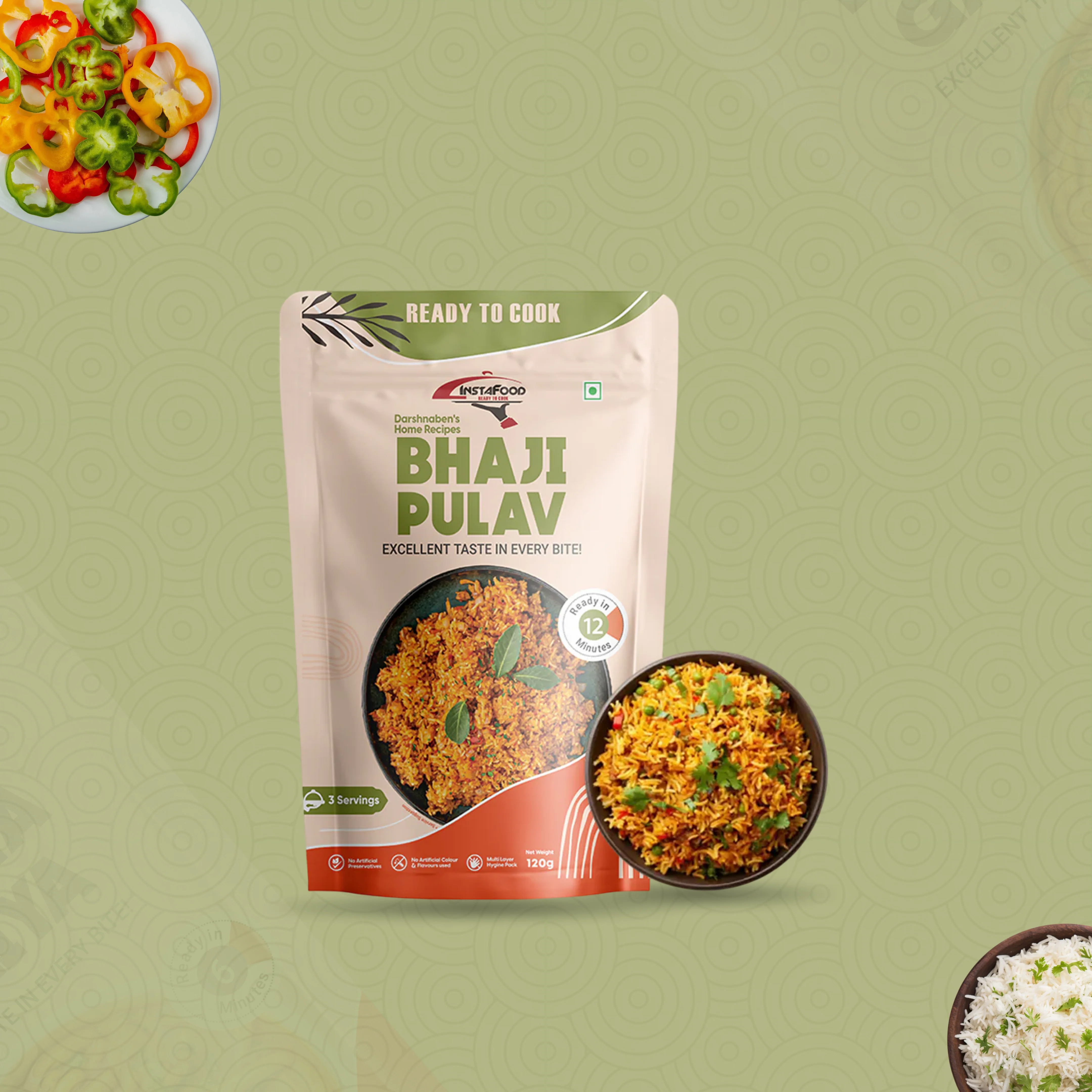 Sheta Instafood Bhaji Pulav Sheta Instafood Bhaji Pulav-Pack Size-120 g