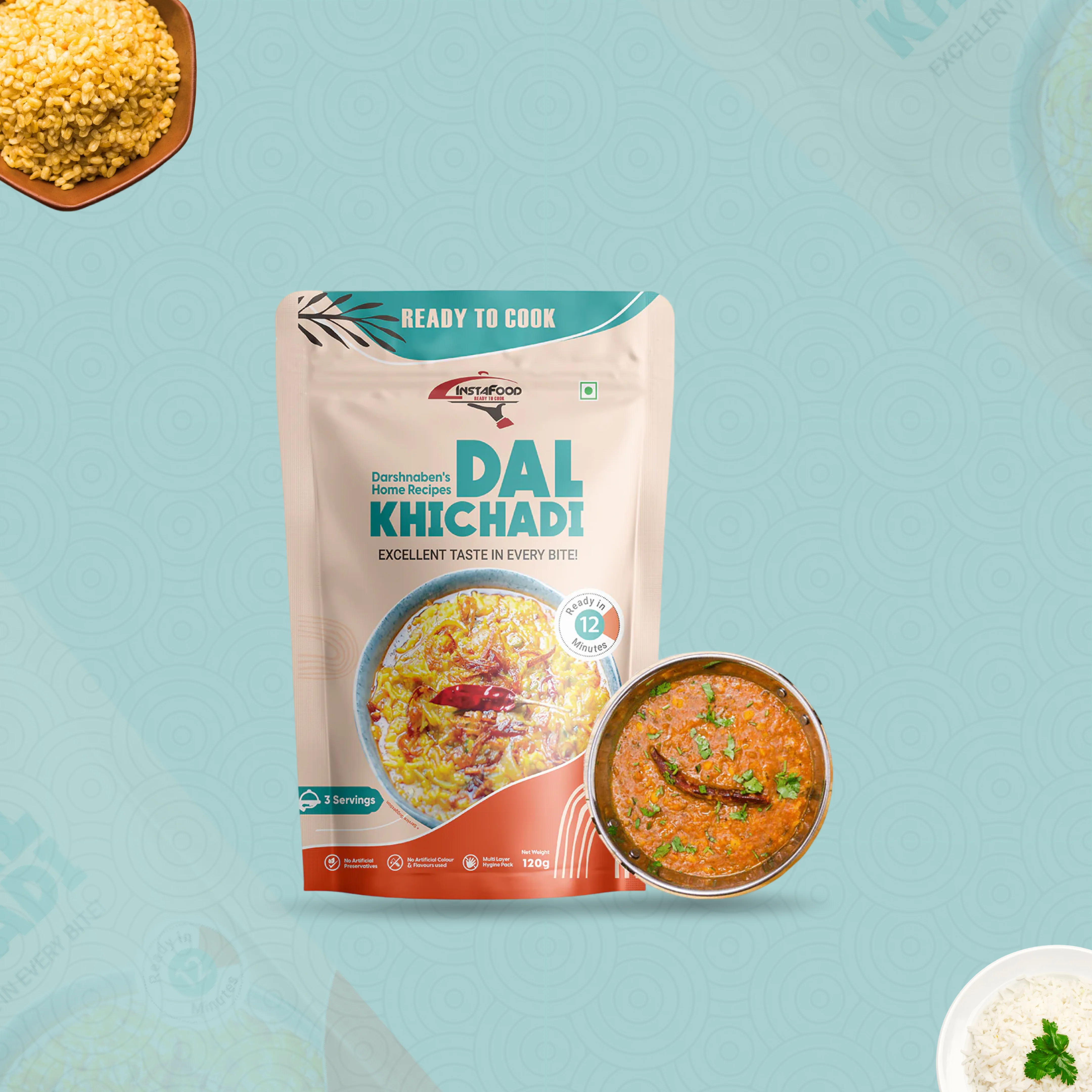 Sheta Instafood Dal Khichadi Sheta Instafood Dal Khichadi-Pack Size-120 g