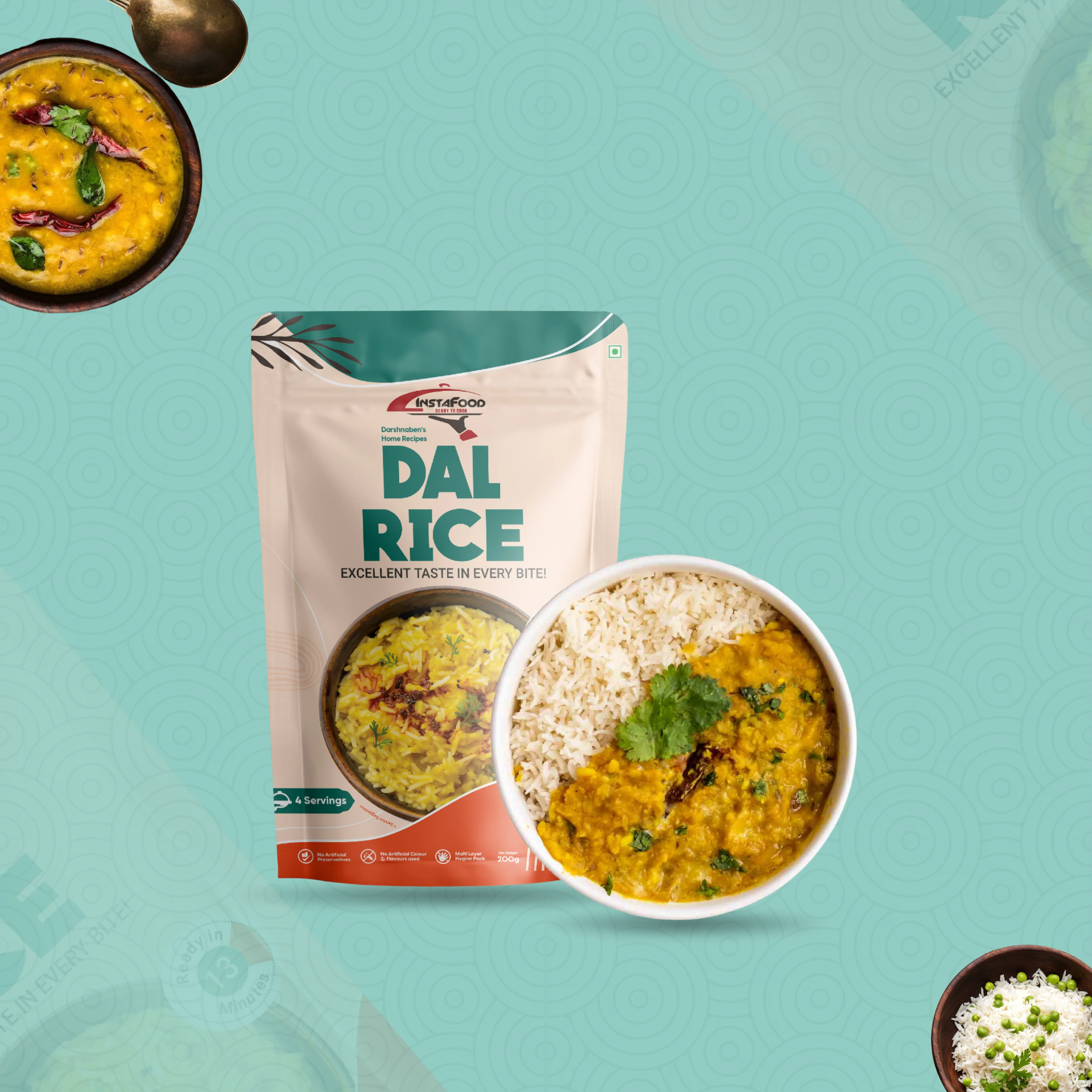 Sheta Instafood Dal Rice (Jain) Sheta Instafood Dal Rice (Jain)-Pack Size-200 g