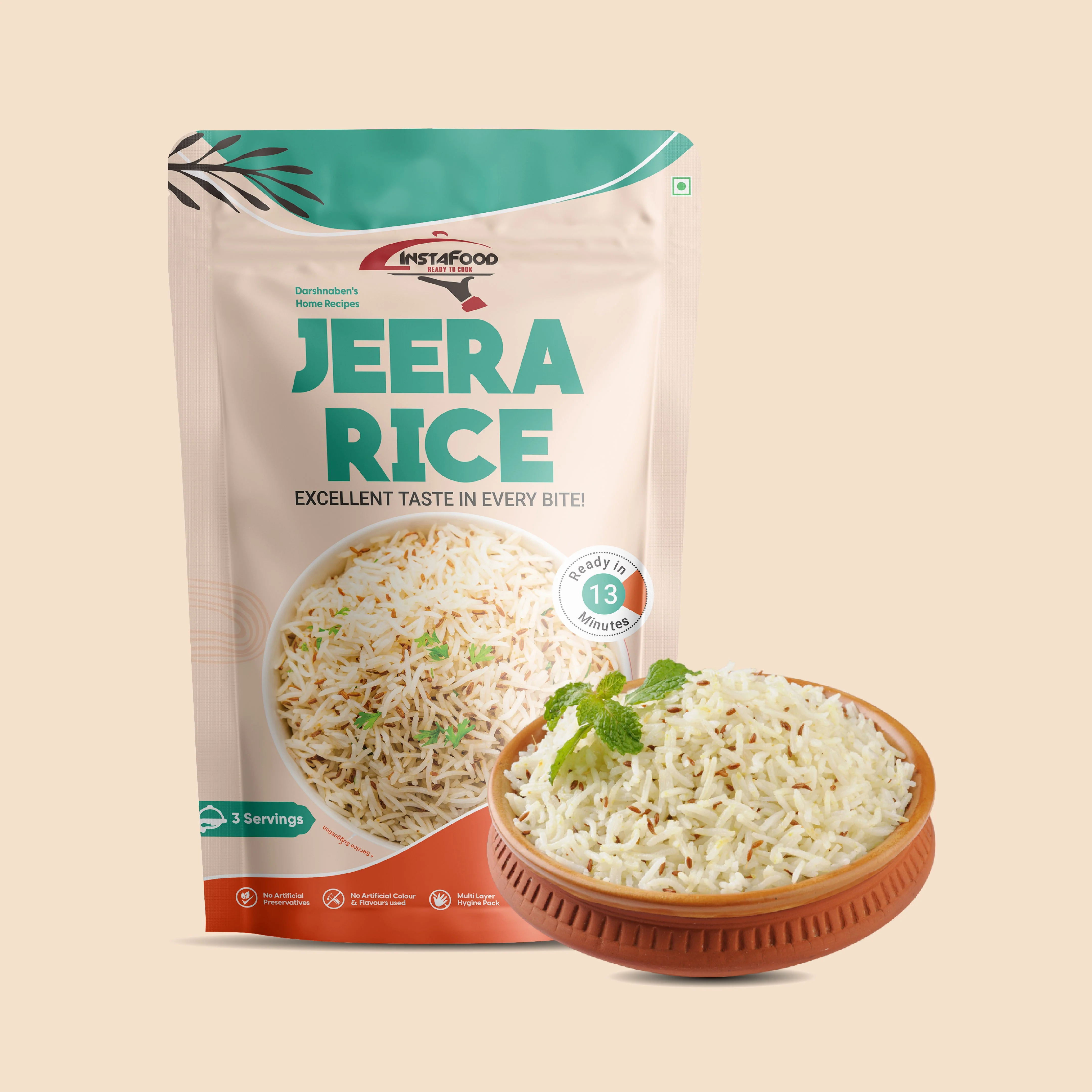 Sheta Instafood Jeera Rice (Jain) Sheta Instafood Jeera Rice (Jain)-Pack Size-500 g