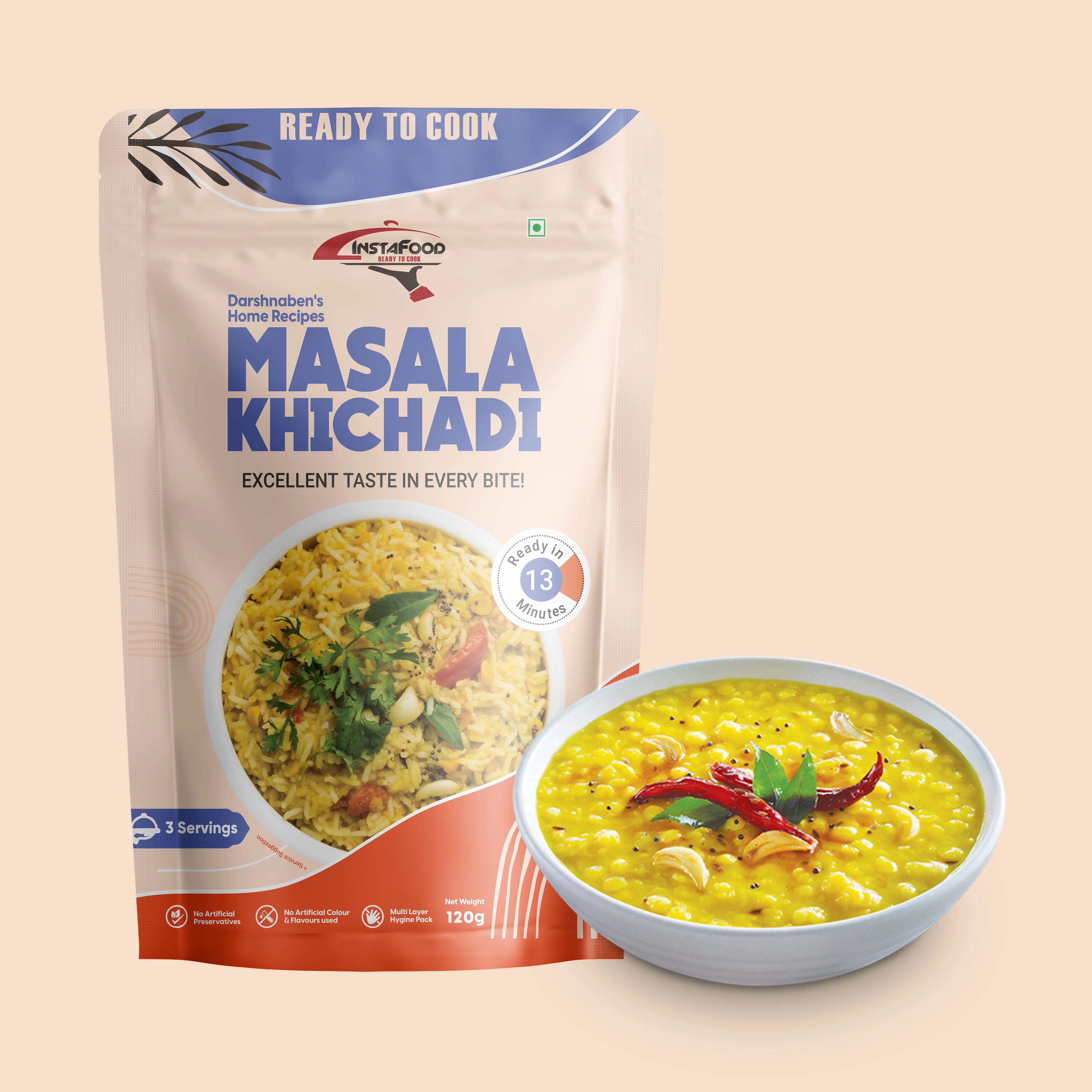 Sheta Instafood Masala Khichdi Sheta Instafood Masala Khichdi-Pack Size-150 g