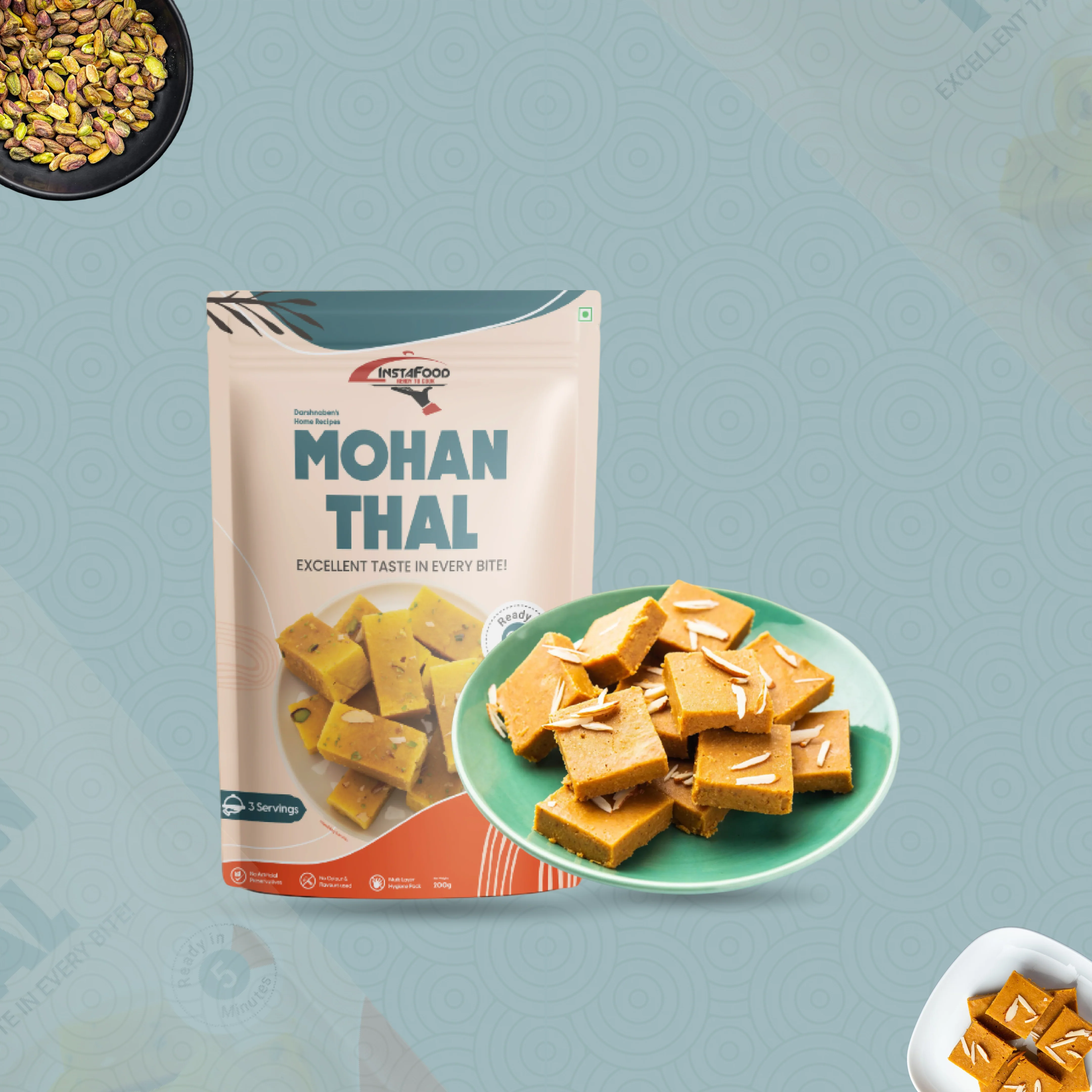 Sheta Instafood Mohan Thal Sheta Instafood Mohan Thal-Pack Size-200 g