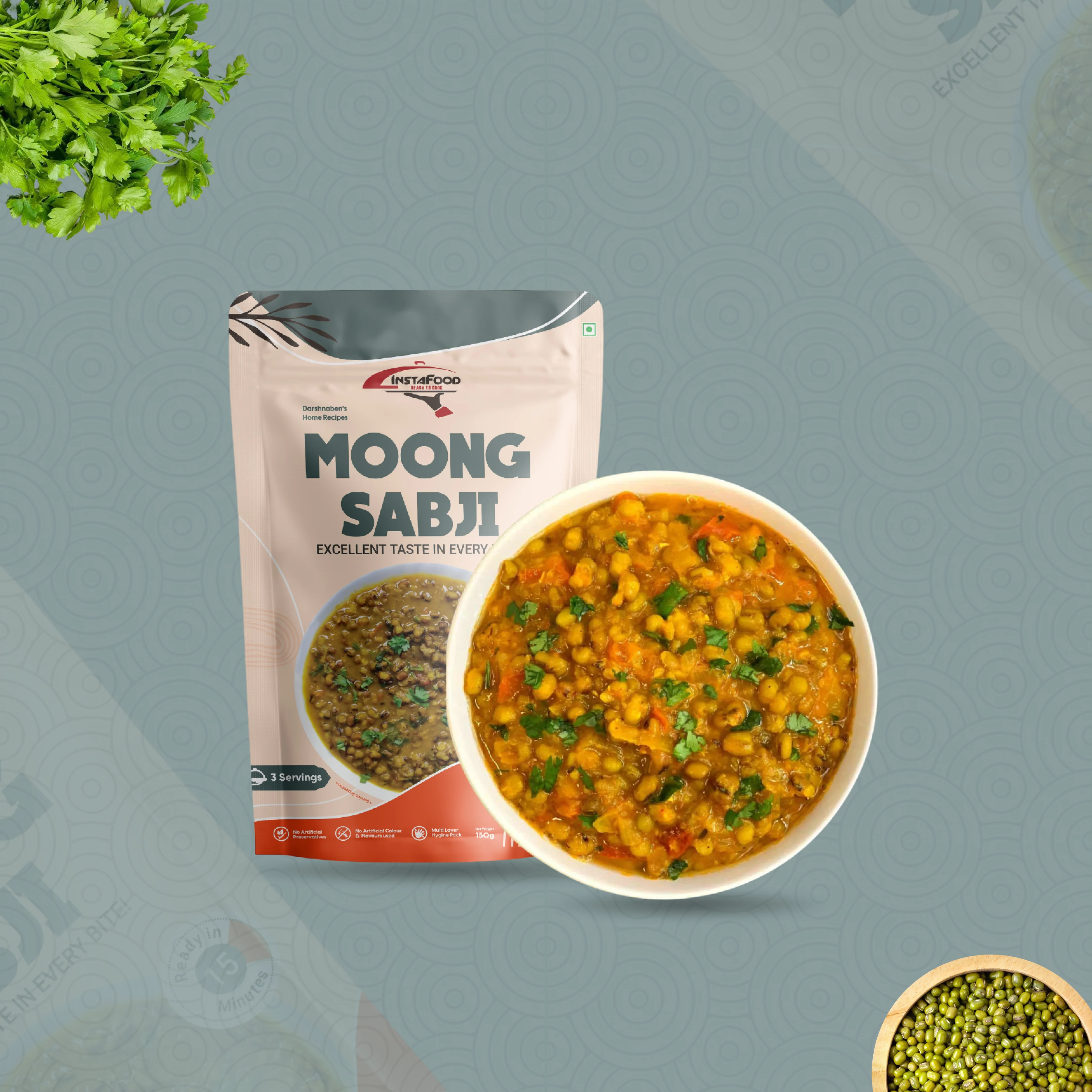 Sheta Instafood Moong Sabji Sheta Instafood Moong Sabji-Pack Size-150 g