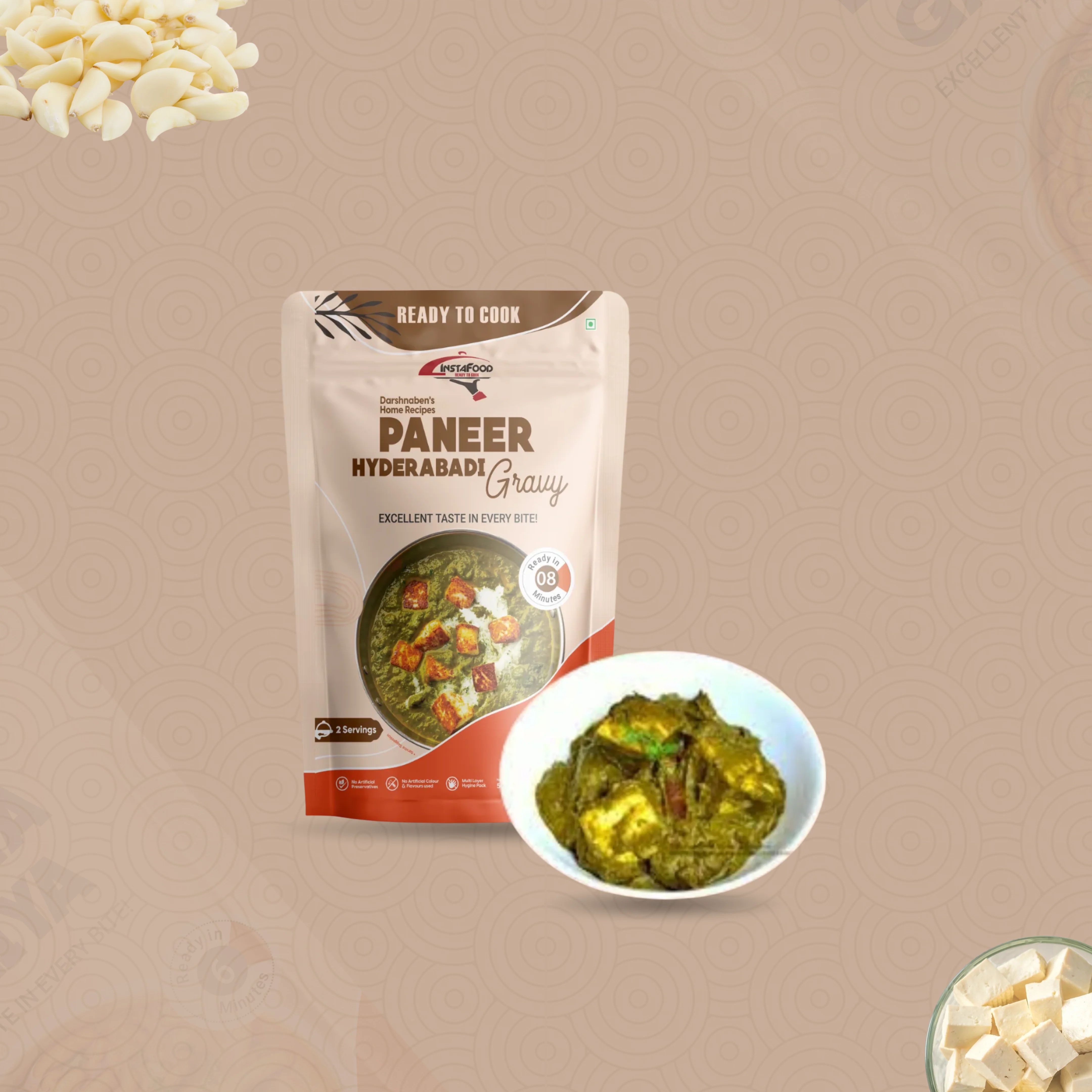Sheta Instafood Paneer Hyderabadi Sheta Instafood Paneer Hyderabadi-Pack Size-50 g