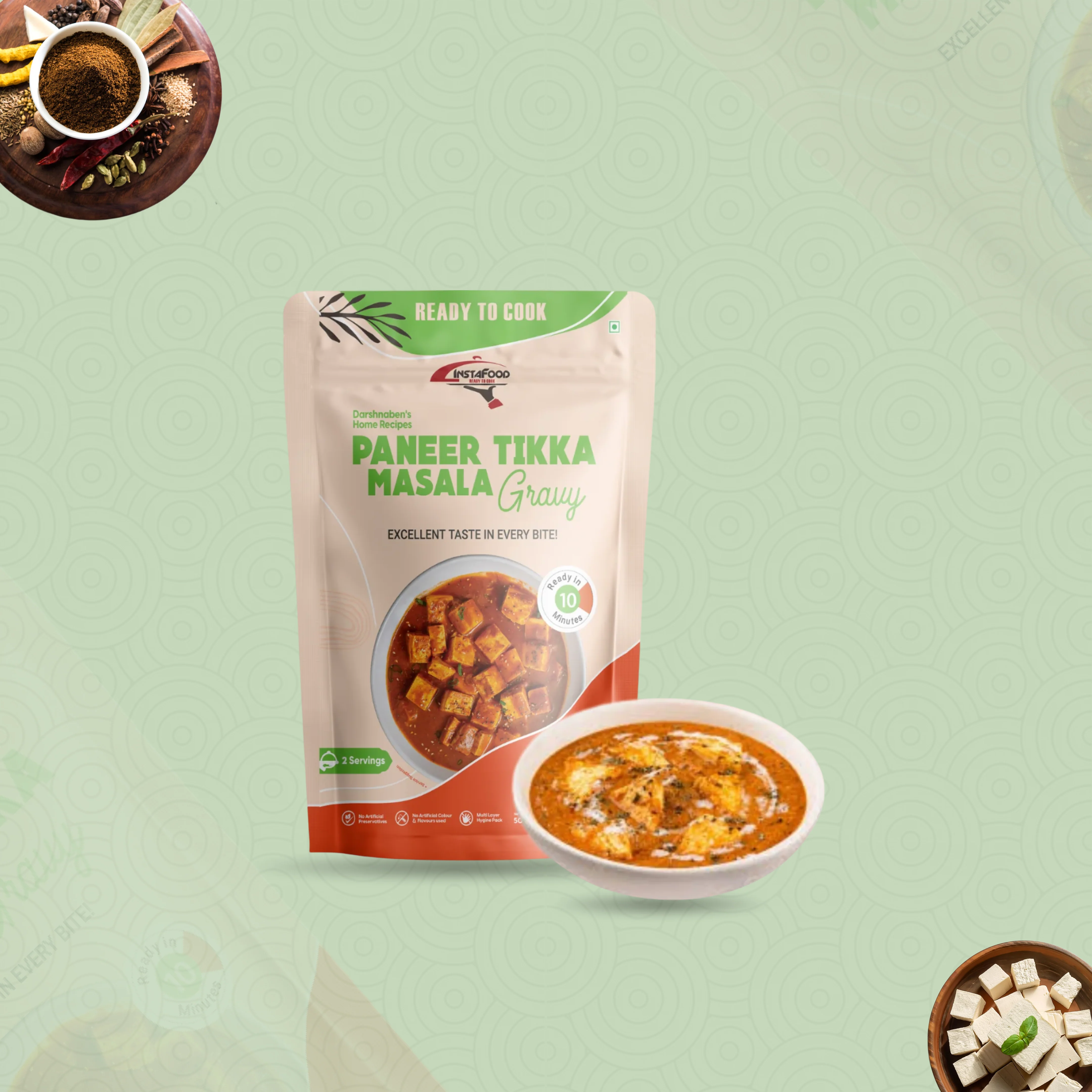 Sheta Instafood Panner Tikka Masala Sheta Instafood Panner Tikka Masala-Pack Size-50 g