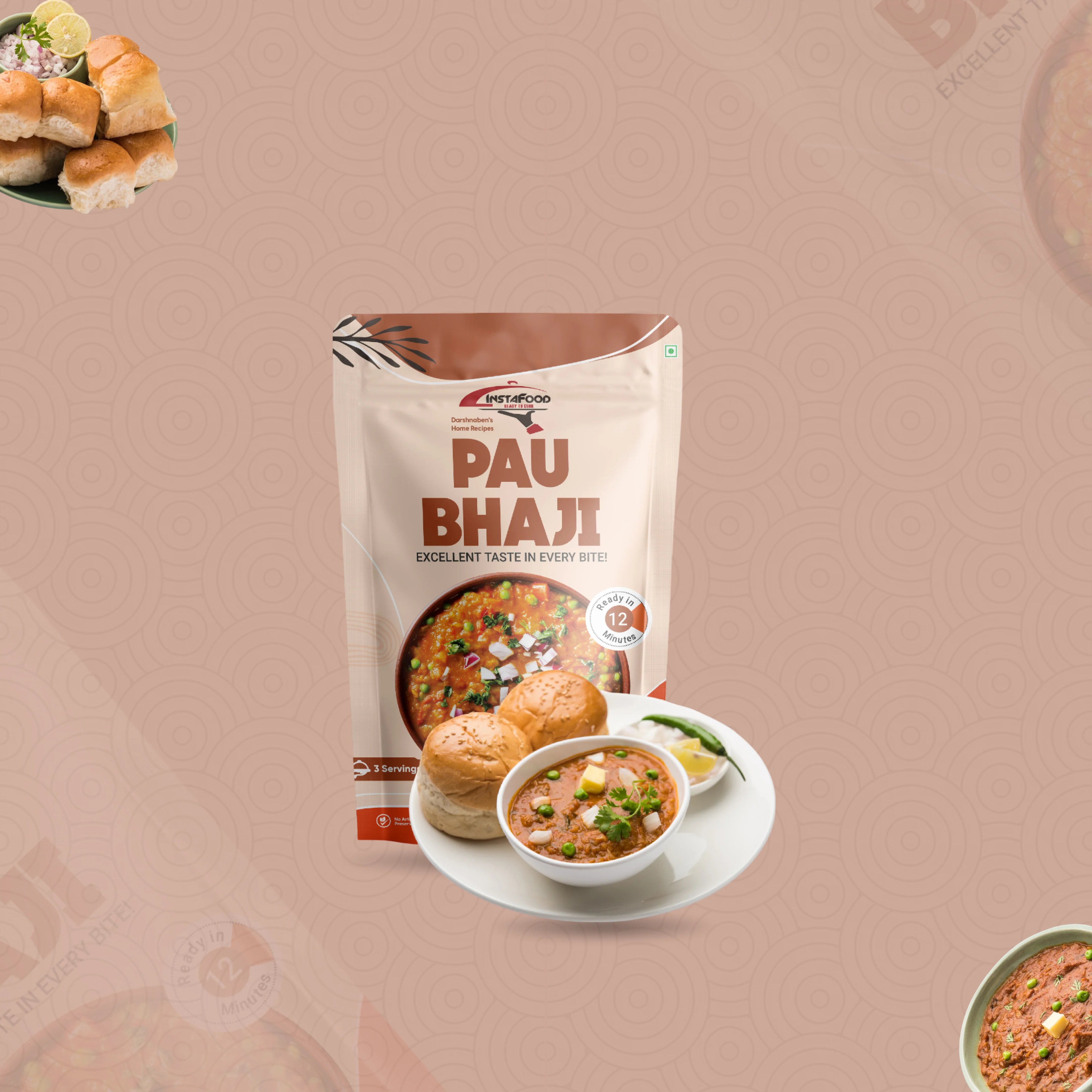 Sheta Instafood Pav Bhaji Sheta Instafood Pav Bhaji-Pack Size-150 g